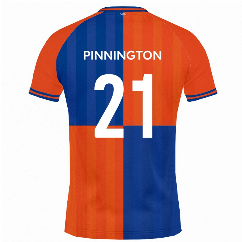 Danxen Uomo Maglia Jacob Pinnington #21 Arancione Blu Reale Kit Gara Home 2025/26 Maglietta