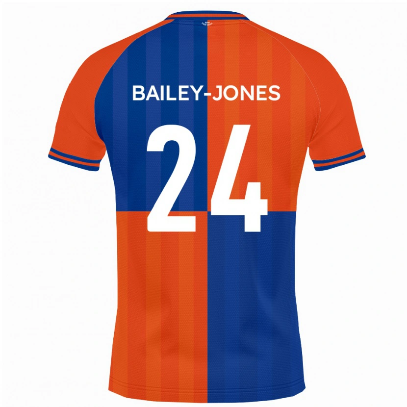 Danxen Uomo Maglia William Bailey-Jones #24 Arancione Blu Reale Kit Gara Home 2025/26 Maglietta