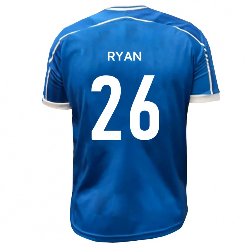 Danxen Uomo Maglia Joe Ryan #26 Blu Bianco Kit Gara Home 2025/26 Maglietta