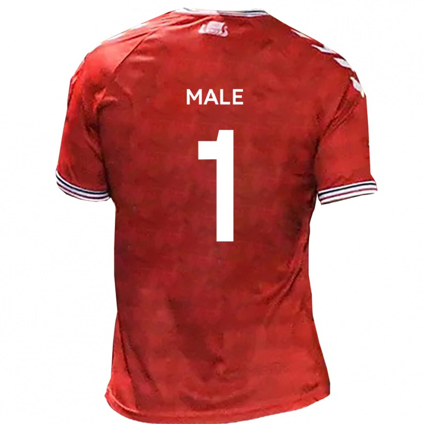 Danxen Uomo Maglia Harrison Male #1 Rosso Bianco Kit Gara Home 2025/26 Maglietta
