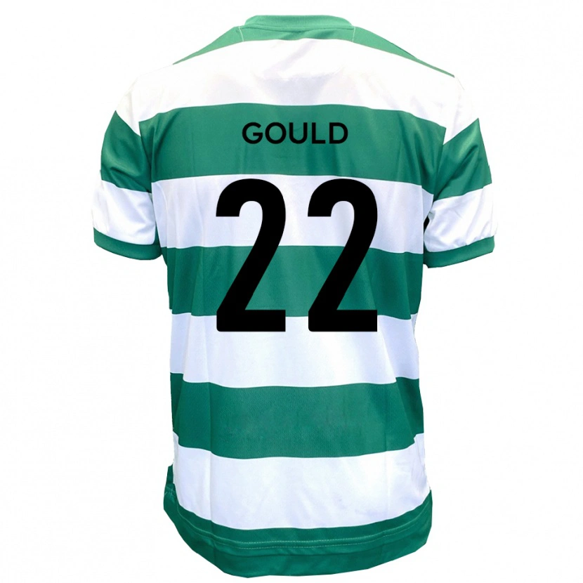 Danxen Uomo Maglia Matt Gould #22 Verde Bianco Kit Gara Home 2025/26 Maglietta