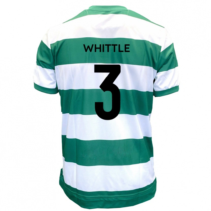 Danxen Uomo Maglia Alex Whittle #3 Verde Bianco Kit Gara Home 2025/26 Maglietta