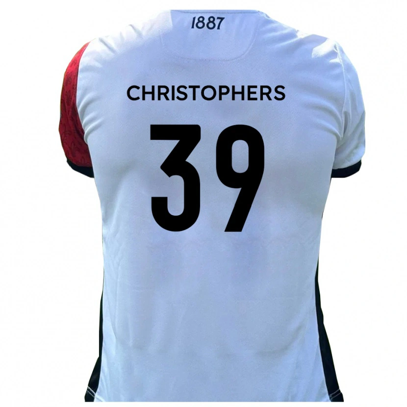 Danxen Uomo Maglia Leo Christophers #39 Rosso Bianco Kit Gara Home 2025/26 Maglietta