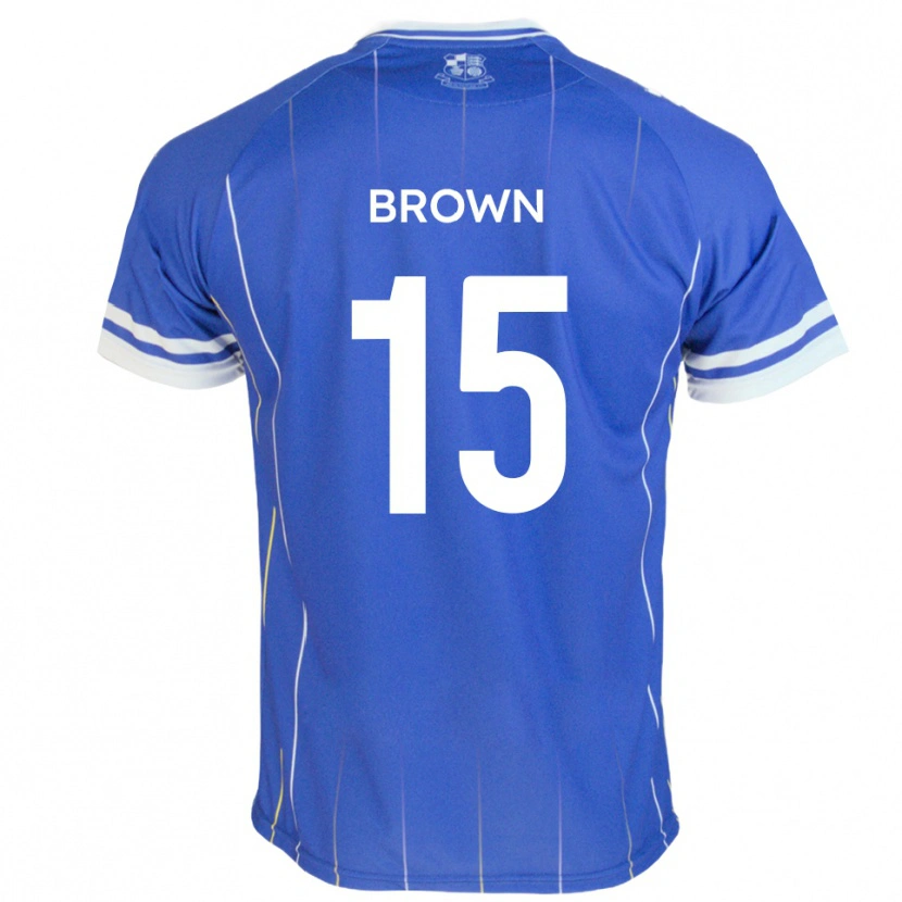 Danxen Uomo Maglia Jed Brown #15 Blu Reale Kit Gara Home 2025/26 Maglietta