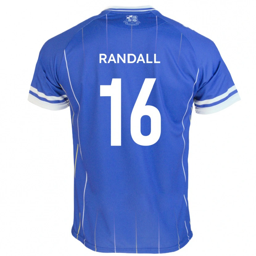 Danxen Uomo Maglia Will Randall #16 Blu Reale Kit Gara Home 2025/26 Maglietta