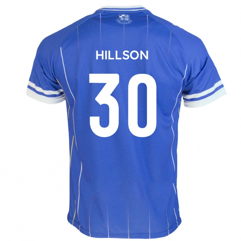 Danxen Uomo Maglia James Hillson #30 Blu Reale Kit Gara Home 2025/26 Maglietta