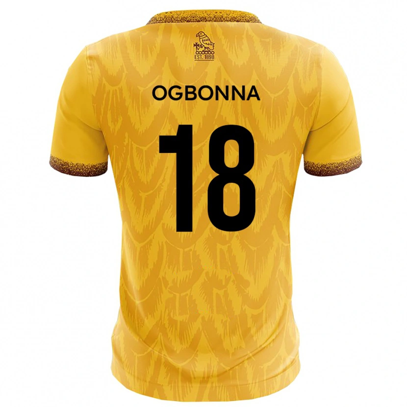 Danxen Uomo Maglia David Ogbonna #18 Giallo Marrone Kit Gara Home 2025/26 Maglietta