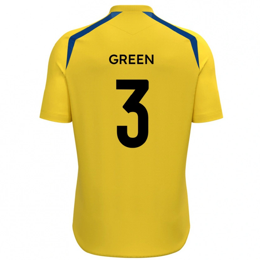 Danxen Uomo Maglia Cameron Green #3 Giallo Blu Kit Gara Home 2025/26 Maglietta