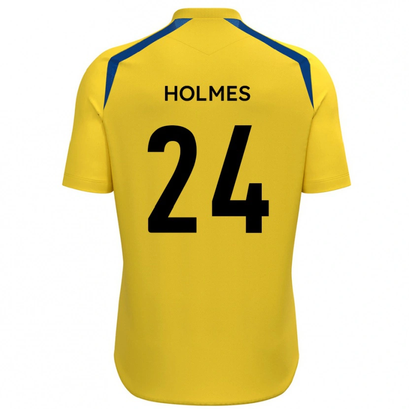 Danxen Uomo Maglia Fin Holmes #24 Giallo Blu Kit Gara Home 2025/26 Maglietta