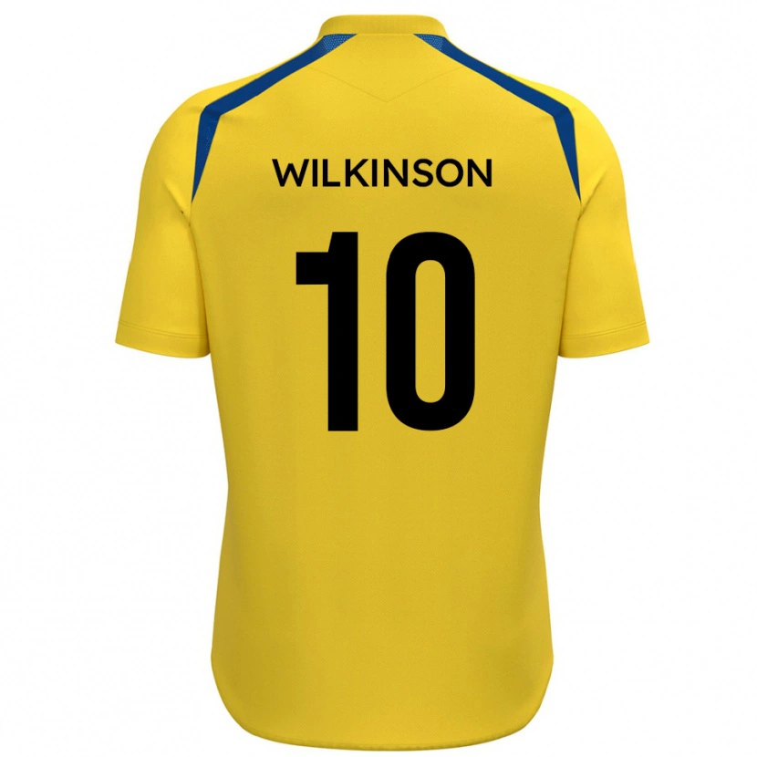 Danxen Uomo Maglia Conor Wilkinson #10 Giallo Blu Kit Gara Home 2025/26 Maglietta