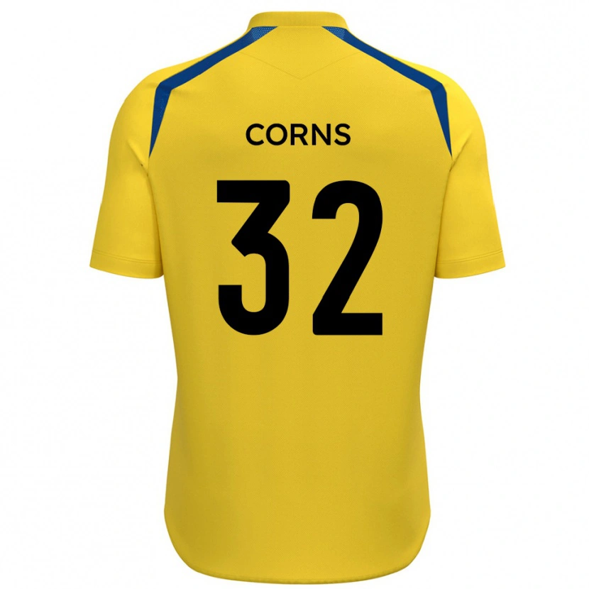 Danxen Uomo Maglia Billy Corns #32 Giallo Blu Kit Gara Home 2025/26 Maglietta