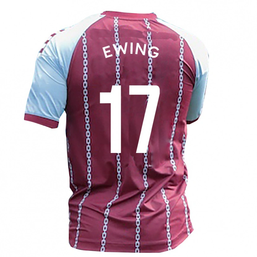 Danxen Uomo Maglia Oliver Ewing #17 Azzurro Cielo Rosso Ruggine Kit Gara Home 2025/26 Maglietta