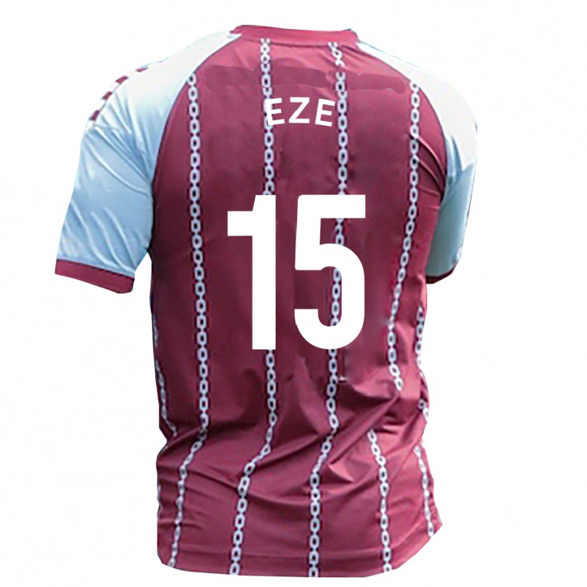 Danxen Uomo Maglia Dubem Eze #15 Azzurro Cielo Rosso Ruggine Kit Gara Home 2025/26 Maglietta