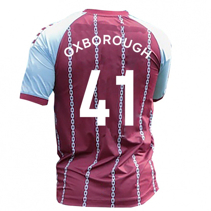 Danxen Uomo Maglia Ewan Oxborough #41 Azzurro Cielo Rosso Ruggine Kit Gara Home 2025/26 Maglietta