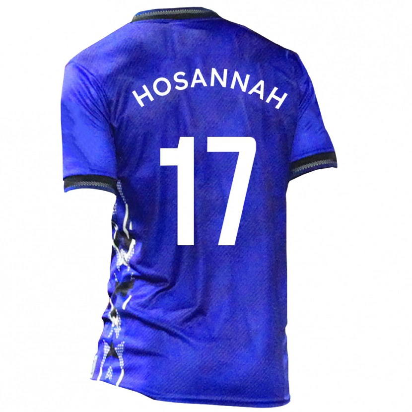 Danxen Uomo Maglia Bryce Hosannah #17 Blu Bianco Kit Gara Home 2025/26 Maglietta