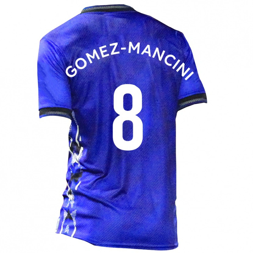 Danxen Uomo Maglia Anthony Gomez-Mancini #8 Blu Bianco Kit Gara Home 2025/26 Maglietta