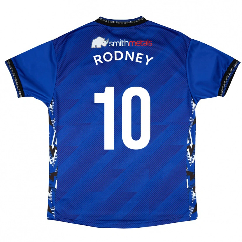 Danxen Uomo Maglia Devante Rodney #10 Blu Bianco Kit Gara Home 2025/26 Maglietta