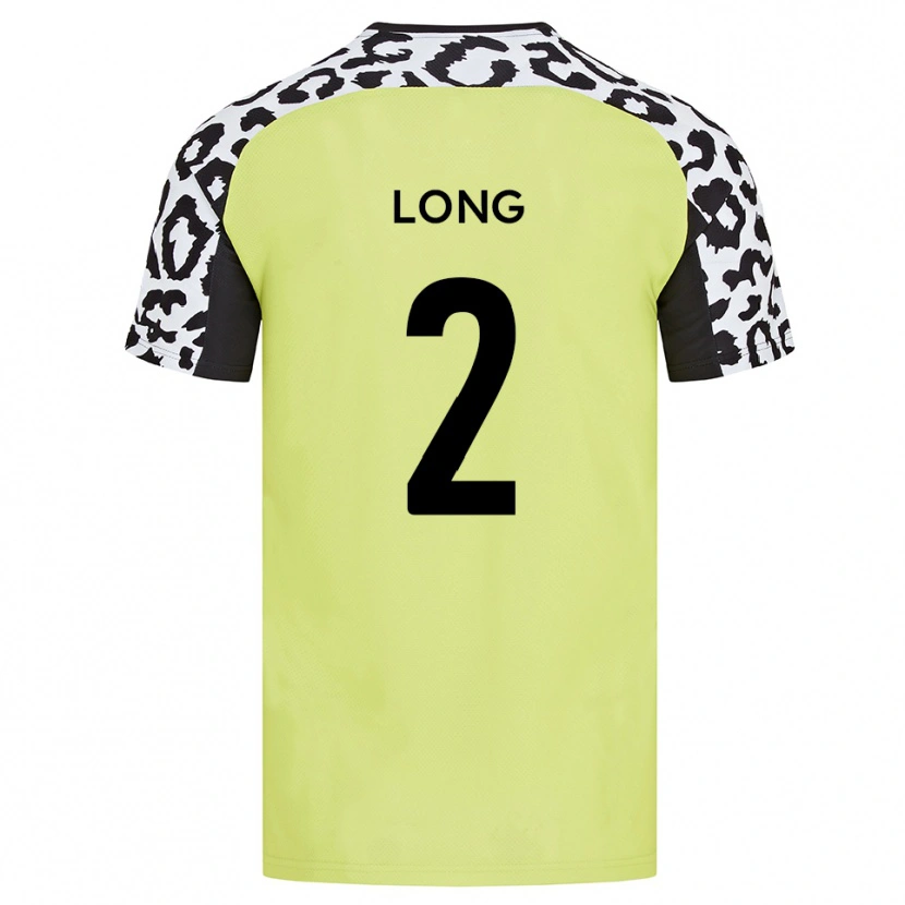 Danxen Uomo Maglia Sean Long #2 Giallo Fluorescente Kit Gara Home 2025/26 Maglietta