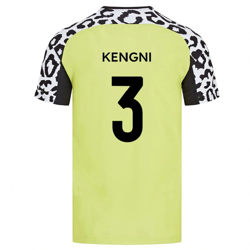 Danxen Uomo Maglia Neil Kengni #3 Giallo Fluorescente Kit Gara Home 2025/26 Maglietta