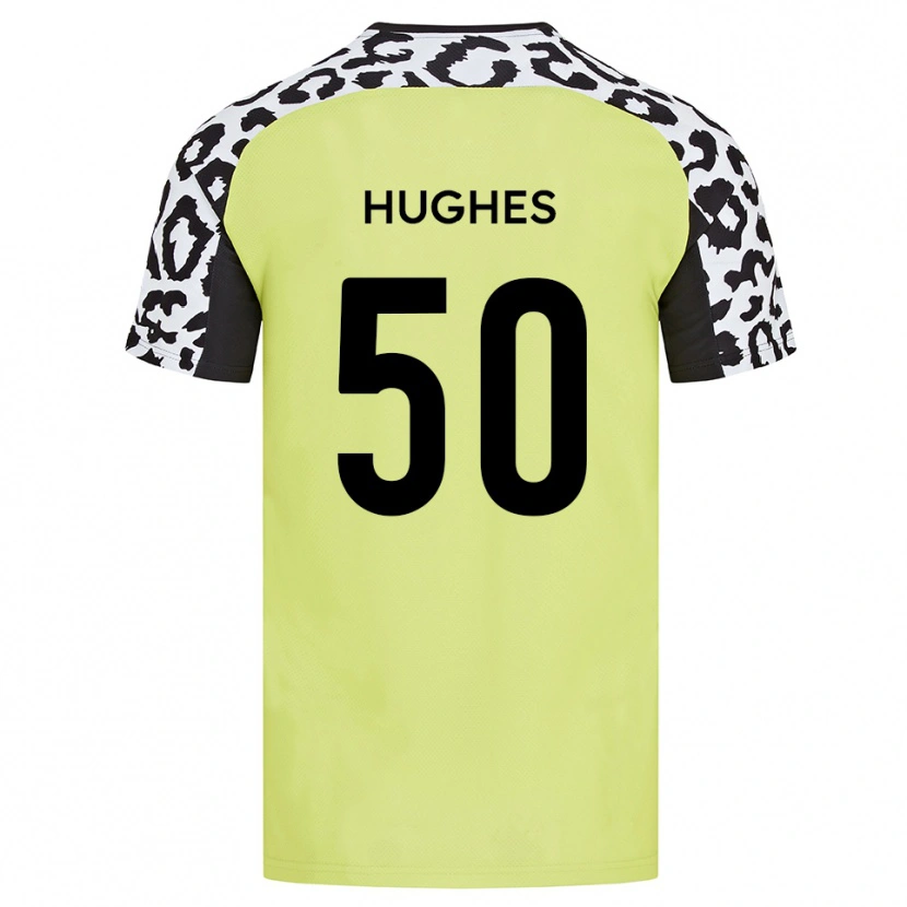 Danxen Uomo Maglia Isaac Hughes #50 Giallo Fluorescente Kit Gara Home 2025/26 Maglietta