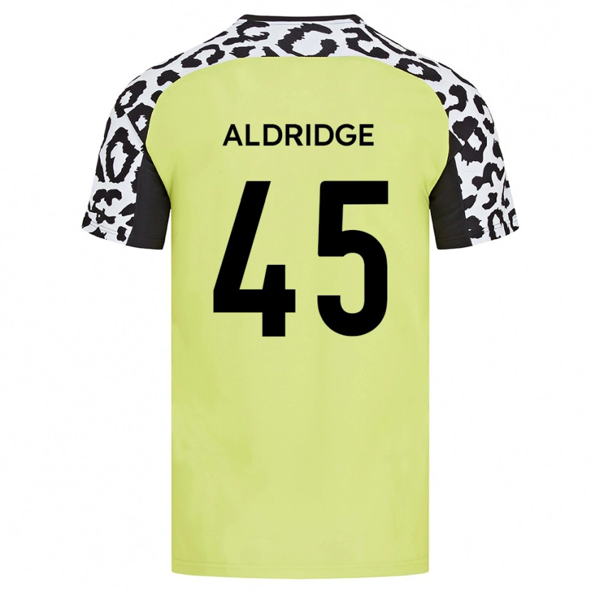 Danxen Uomo Maglia Jesse Aldridge #45 Giallo Fluorescente Kit Gara Home 2025/26 Maglietta