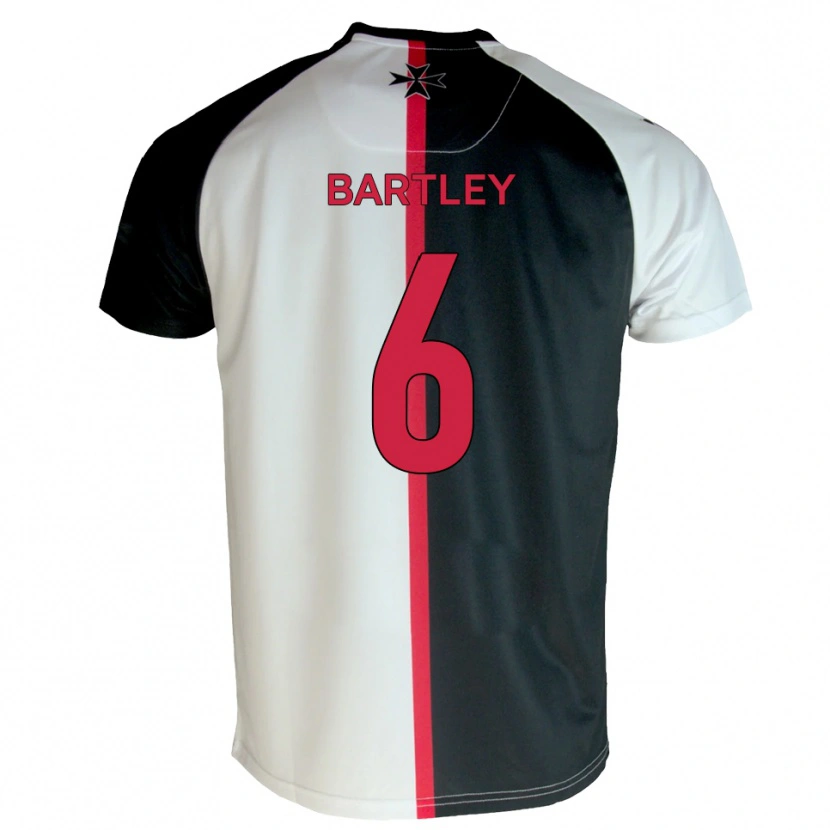 Danxen Uomo Maglia Ryan Bartley #6 Bianco Nero Kit Gara Home 2025/26 Maglietta