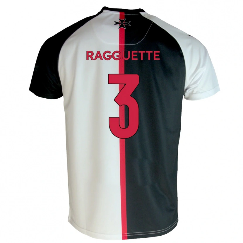 Danxen Uomo Maglia Jordan Ragguette #3 Bianco Nero Kit Gara Home 2025/26 Maglietta