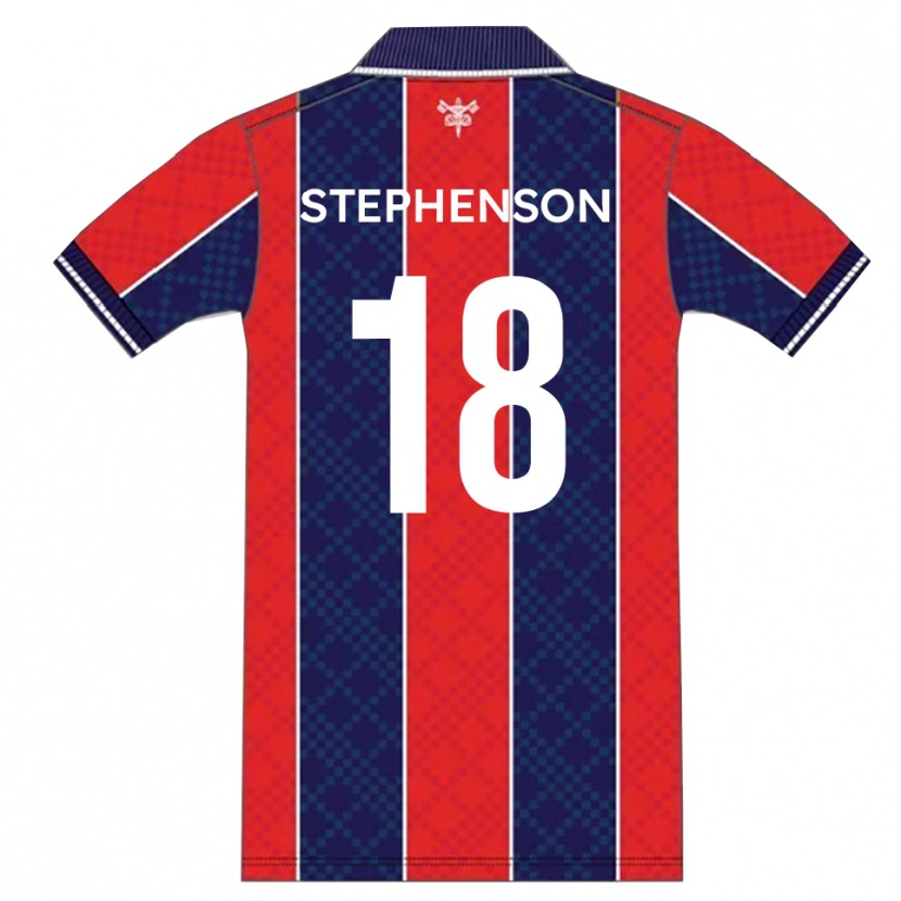 Danxen Uomo Maglia Dylan Stephenson #18 Rosso Blu Marino Kit Gara Home 2025/26 Maglietta