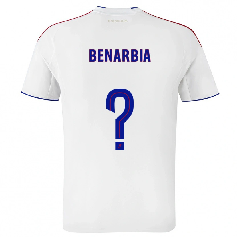 Danxen Uomo Maglia Fares Benarbia #0 Bianco Rosso Kit Gara Home 2025/26 Maglietta
