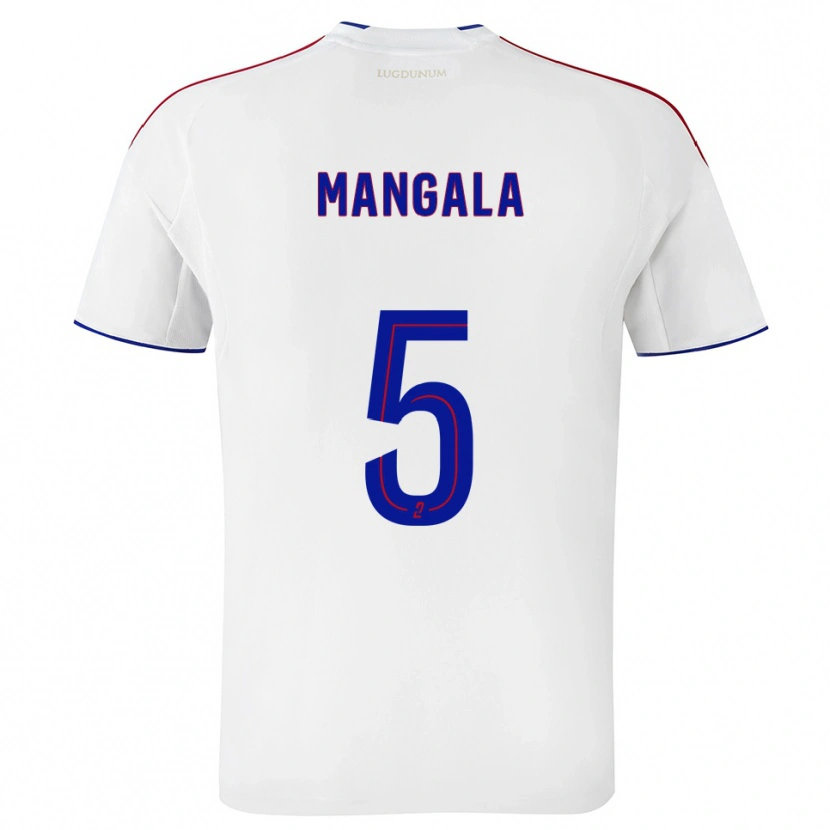 Danxen Uomo Maglia Orel Mangala #5 Bianco Rosso Kit Gara Home 2025/26 Maglietta