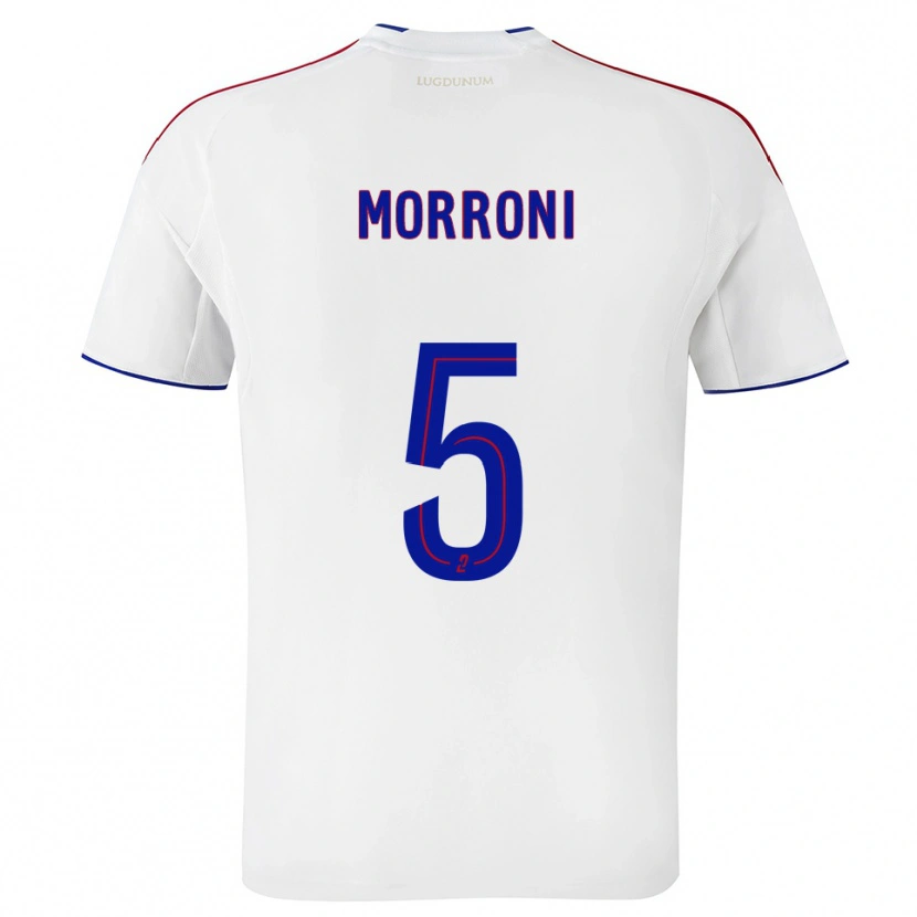 Danxen Uomo Maglia Perle Morroni #5 Bianco Rosso Kit Gara Home 2025/26 Maglietta