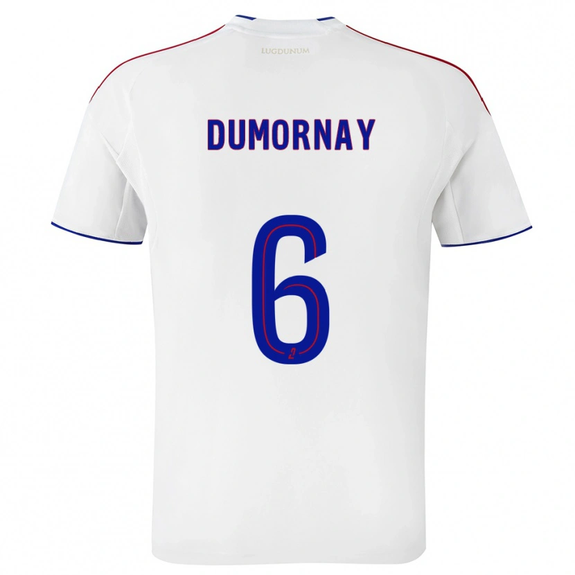Danxen Uomo Maglia Melchie Dumornay #6 Bianco Rosso Kit Gara Home 2025/26 Maglietta
