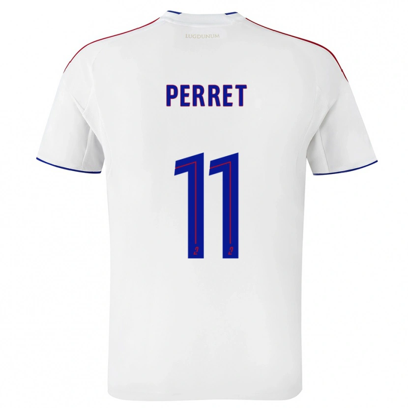 Danxen Uomo Maglia Romain Perret #11 Bianco Rosso Kit Gara Home 2025/26 Maglietta