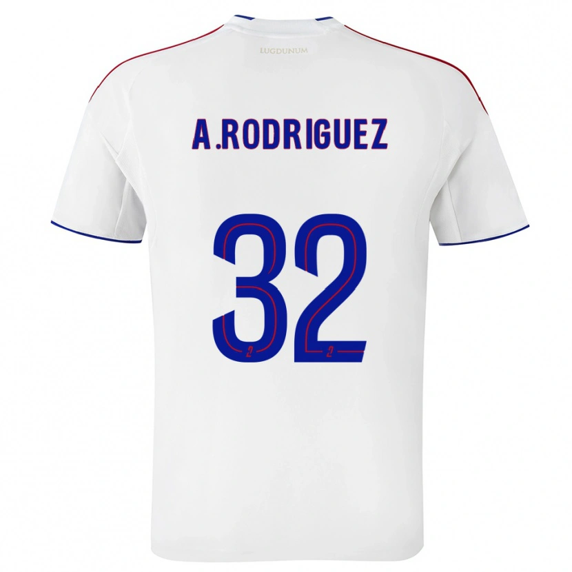 Danxen Uomo Maglia Alejandro Gomes Rodríguez #32 Bianco Rosso Kit Gara Home 2025/26 Maglietta