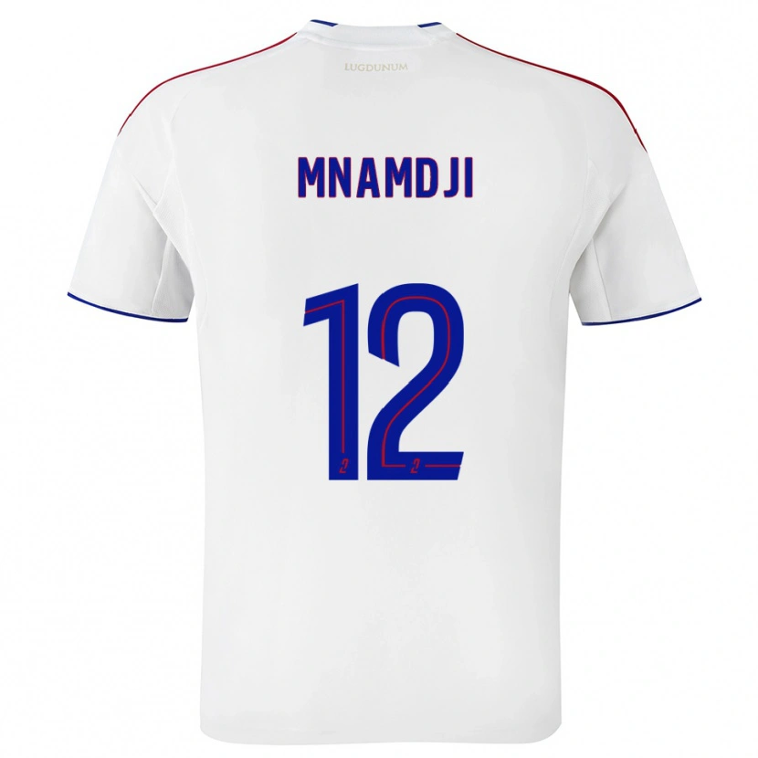 Danxen Uomo Maglia Kassim Mnamdji #12 Bianco Rosso Kit Gara Home 2025/26 Maglietta