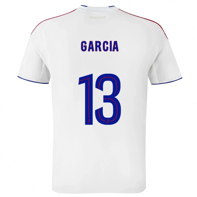 Danxen Uomo Maglia Angel Garcia #13 Bianco Rosso Kit Gara Home 2025/26 Maglietta