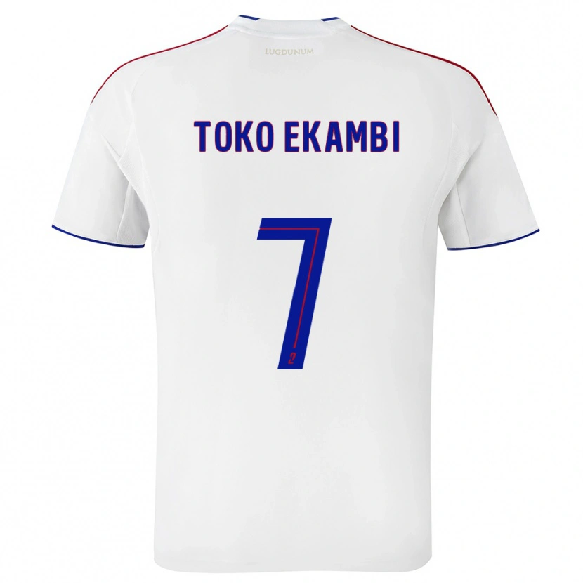 Danxen Uomo Maglia Karl Toko Ekambi #7 Bianco Rosso Kit Gara Home 2025/26 Maglietta