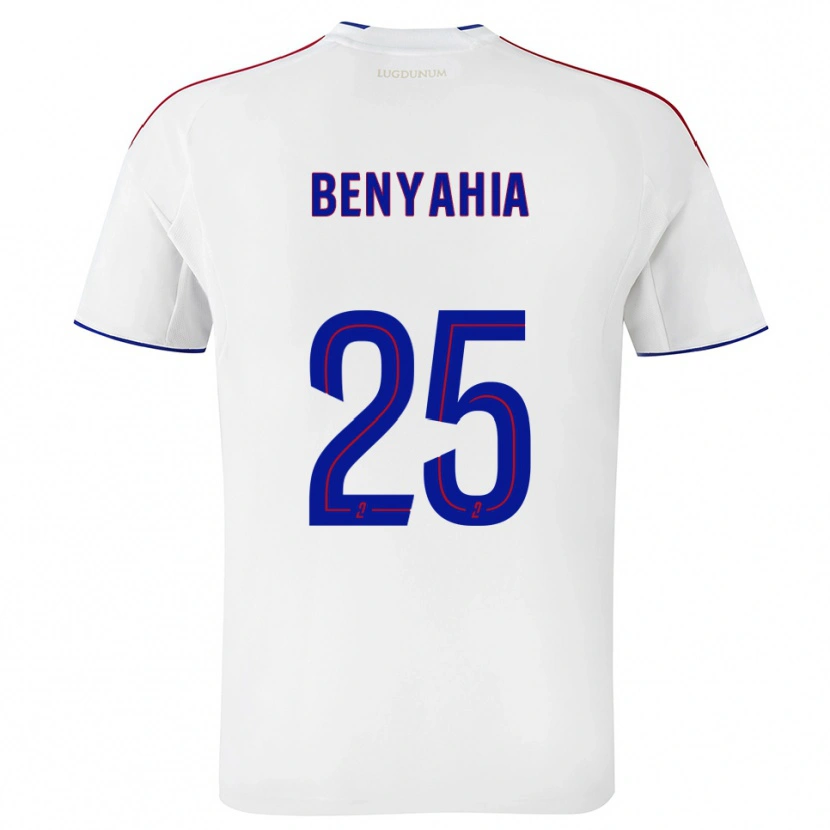 Danxen Uomo Maglia Inès Benyahia #25 Bianco Rosso Kit Gara Home 2025/26 Maglietta