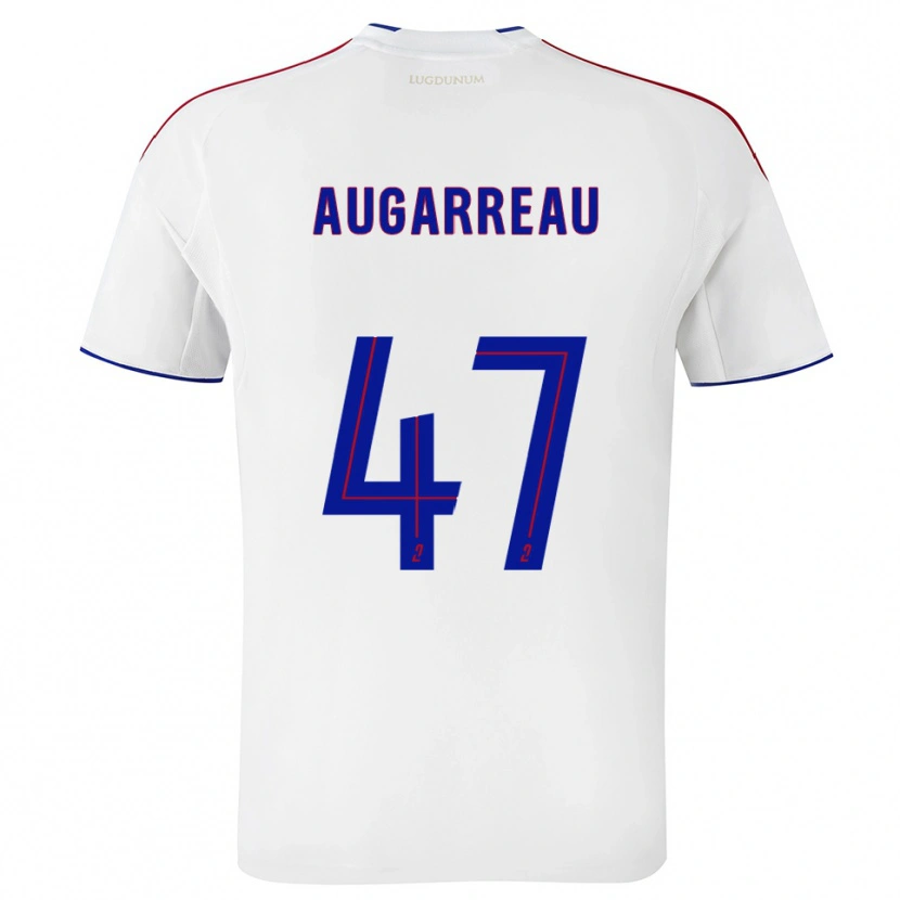 Danxen Uomo Maglia Sofiane Augarreau #47 Bianco Rosso Kit Gara Home 2025/26 Maglietta