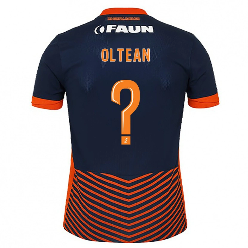 Danxen Uomo Maglia David Oltean #0 Blu Mezzanotte Arancione Kit Gara Home 2025/26 Maglietta