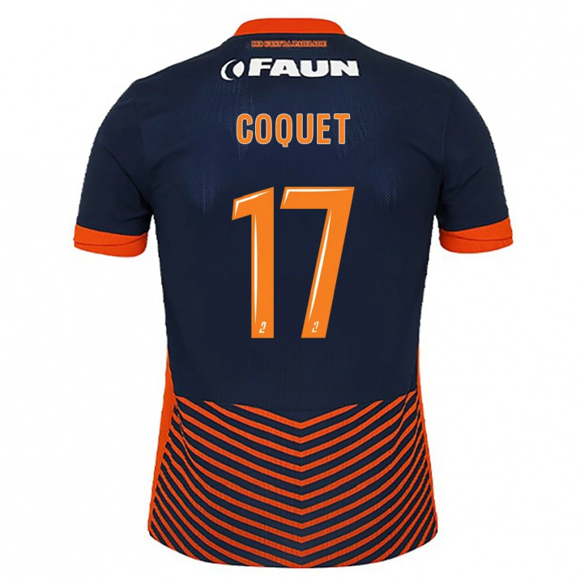 Danxen Uomo Maglia Judith Coquet #17 Blu Mezzanotte Arancione Kit Gara Home 2025/26 Maglietta