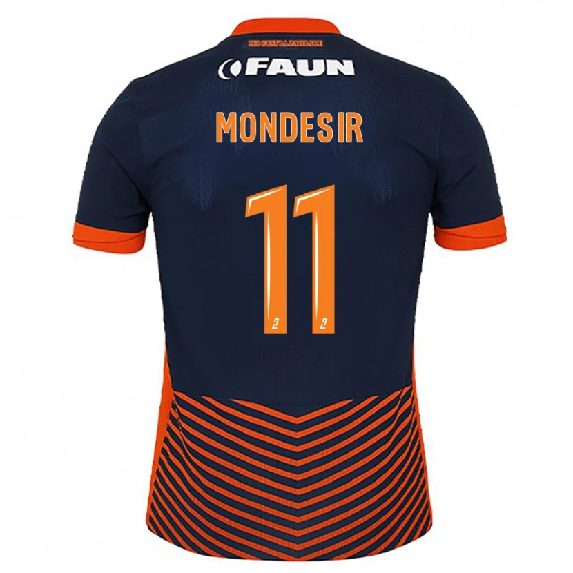 Danxen Uomo Maglia Nérilia Mondésir #11 Blu Mezzanotte Arancione Kit Gara Home 2025/26 Maglietta