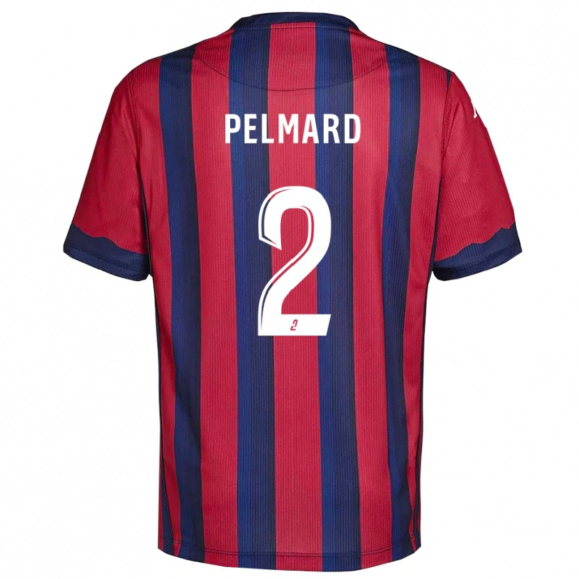 Danxen Uomo Maglia Andy Pelmard #2 Bordeaux Blu Marino Kit Gara Home 2025/26 Maglietta