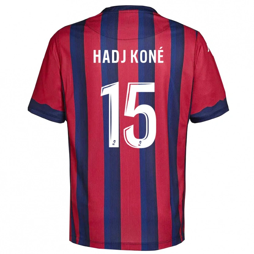 Danxen Uomo Maglia El Hadj Koné #15 Bordeaux Blu Marino Kit Gara Home 2025/26 Maglietta