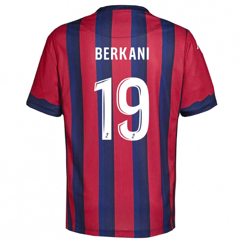 Danxen Uomo Maglia Stan Berkani #19 Bordeaux Blu Marino Kit Gara Home 2025/26 Maglietta