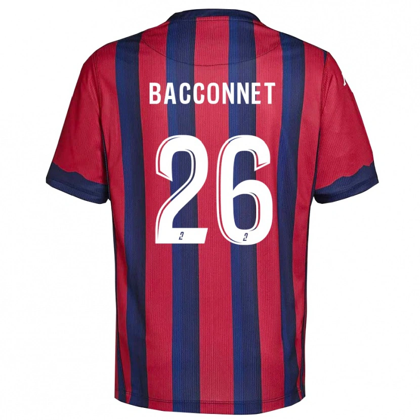 Danxen Uomo Maglia Marylou Bacconnet #26 Bordeaux Blu Marino Kit Gara Home 2025/26 Maglietta