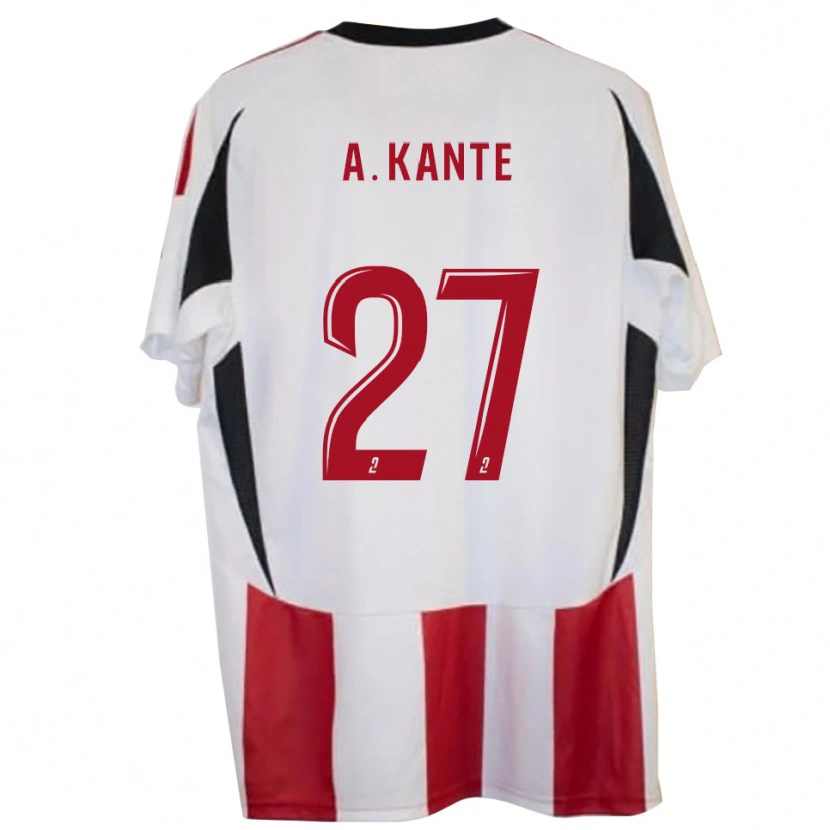 Danxen Uomo Maglia Abou Kanté #27 Rosso Blu Kit Gara Home 2025/26 Maglietta