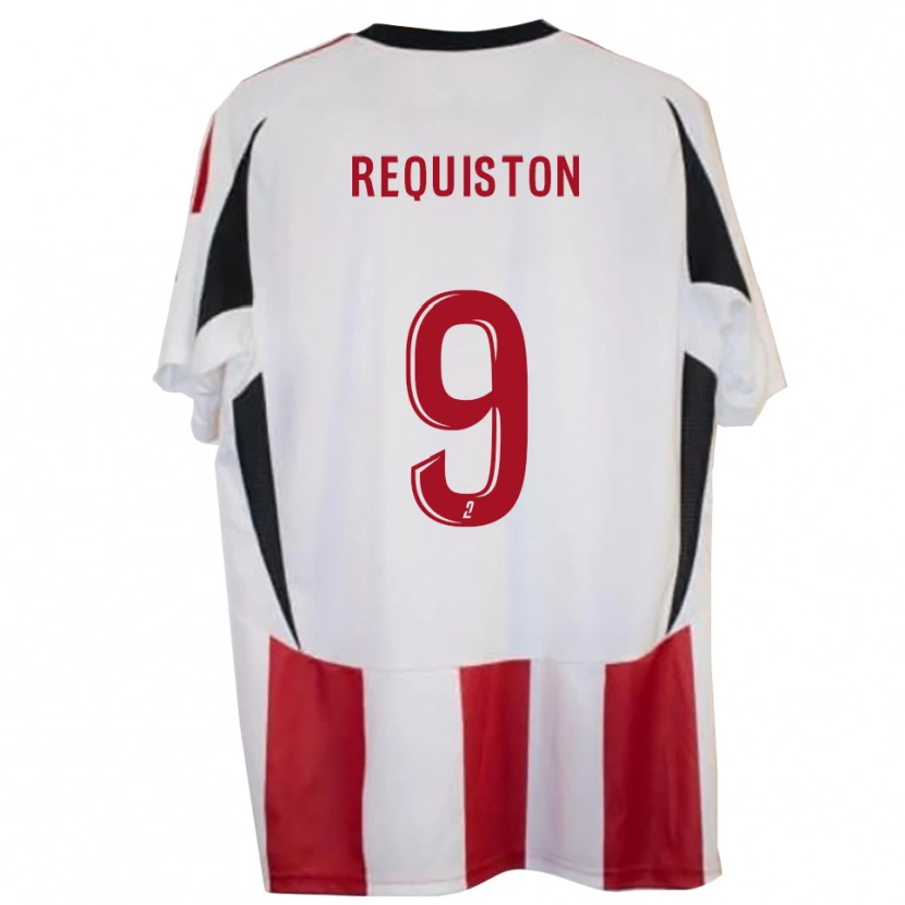 Danxen Uomo Maglia Yanis Paquillé Requiston #9 Rosso Blu Kit Gara Home 2025/26 Maglietta