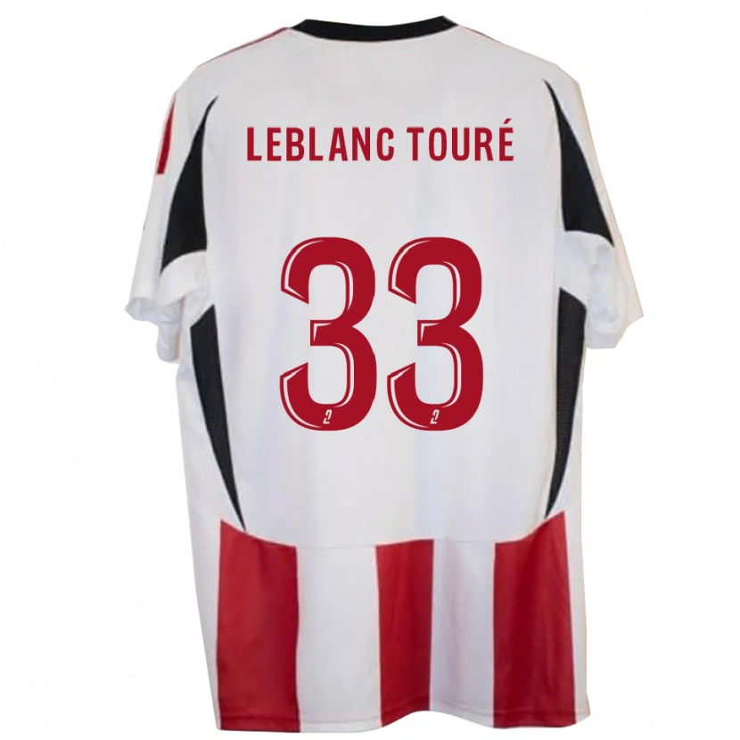 Danxen Uomo Maglia Wolo Leblanc Touré #33 Rosso Blu Kit Gara Home 2025/26 Maglietta