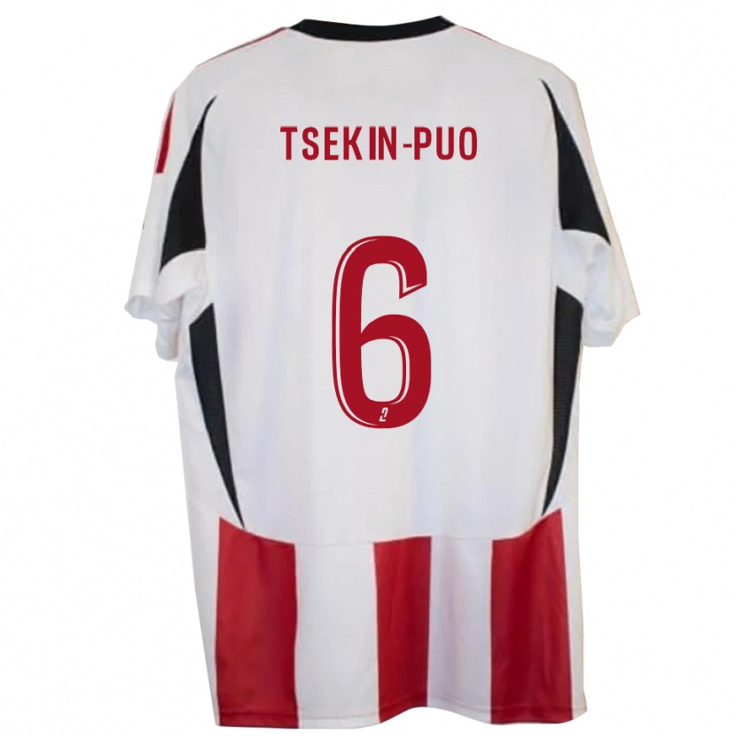 Danxen Uomo Maglia Lenny Tsekin-Puo #6 Rosso Blu Kit Gara Home 2025/26 Maglietta